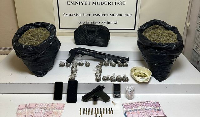 Ümraniye'de zehir tacirine baskın