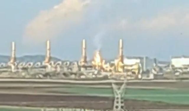 Silivri'de doğal gaz tesisinde yangın