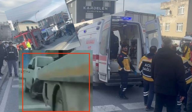 Çekici park halindeki TIR'a çarptı!