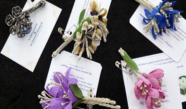 Endemik bitkiler takı ve kumaşa işleniyor