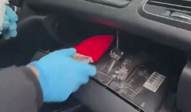 Özel mekanizmalı araçtan uyuşturucu çıktı!