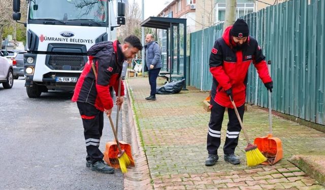 Ümraniye’de temizlik çalışmaları aralıksız devam ediyor