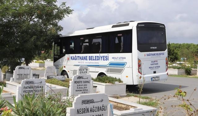 Belediyeden mezarlık ziyaretlerine servis