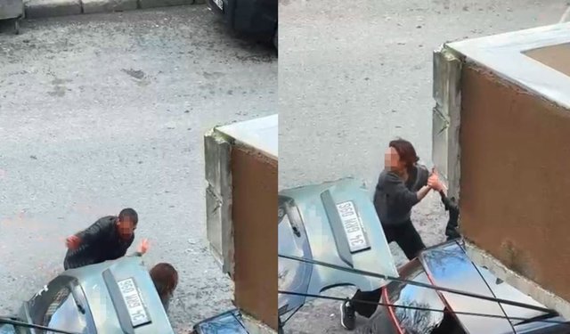 Boşanma aşamasındaki eşinin sevgilisine saldırdı