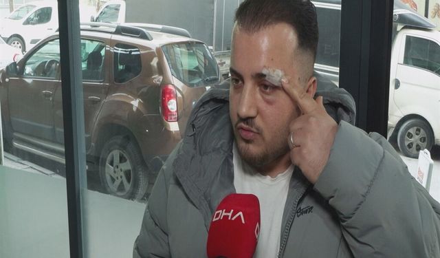 Önce dövdü, sonra 'buyur kardeşim' dedi!