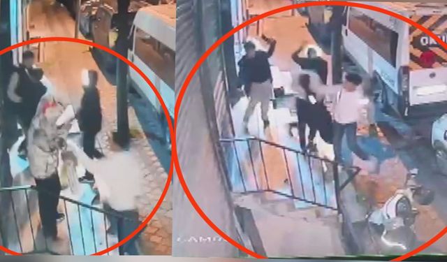 Apartman önünde duran iki çocuğa, akılalmaz saldırı!