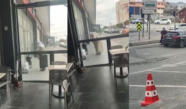 Büyükçekmece’de dilencinin 'hazırlık' mesaisi