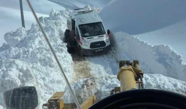 Ağrı’da 2 metrelik kar engeli