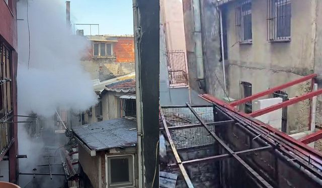 Kıvılcım koltuğa sıçradı, 5 katlı binada yangın çıktı