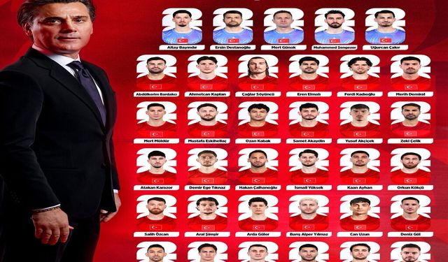 A Milli Futbol Takımı’nın 2026 FIFA Dünya Kupası geniş kadrosu açıklandı