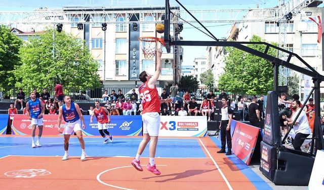 Sultangazi'de "3x3 Uluslararası Basketbol Turnuvası" başladı
