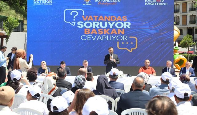 Kağıthane’de ‘Vatandaş Soruyor Başkan Cevaplıyor’