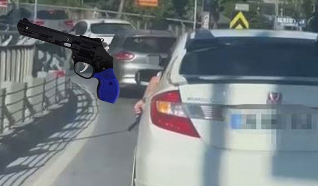 Sarıyer’de trafikte silah görüntüsü: Şüpheli yakalandı