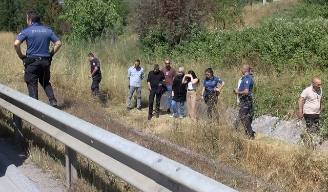 TEM bağlantı yolu kenarında şüpheli ölüm