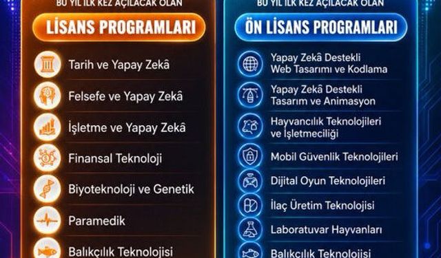 Yükseköğretimde 16 yeni program açılıyor