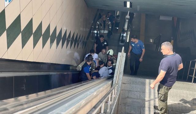 Gayrettepe Metro İstasyonu'nda korku dolu anlar