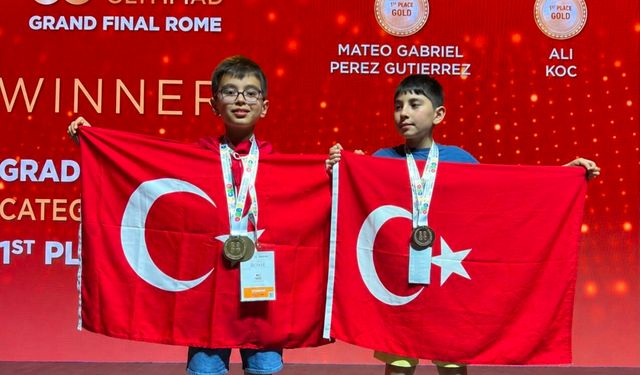 Ali ve Sidar, STEM Olimpiyatları'nda matematikte dünya şampiyonu oldu