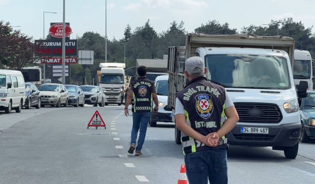 Arnavutköy’de hafriyat kamyonlarına sıkı denetim