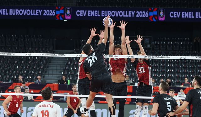 A Milli Erkek Voleybol Takımı, Almanya'ya 3-1 mağlup oldu