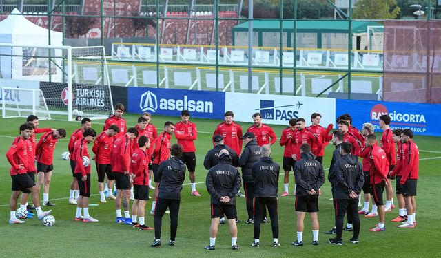 A Milli Futbol Takımı, Belçika maçı hazırlıklarına devam etti