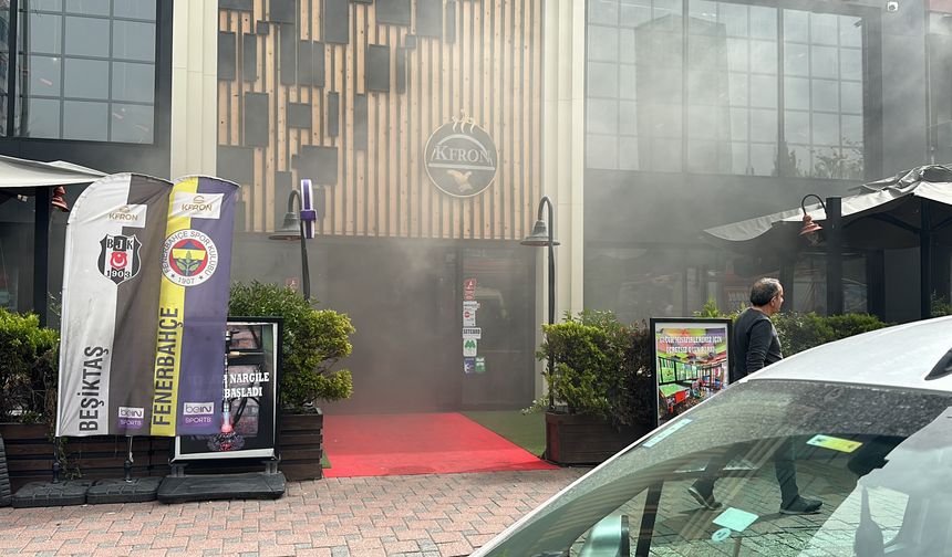 Beşiktaş'ta restoranda yangın paniği