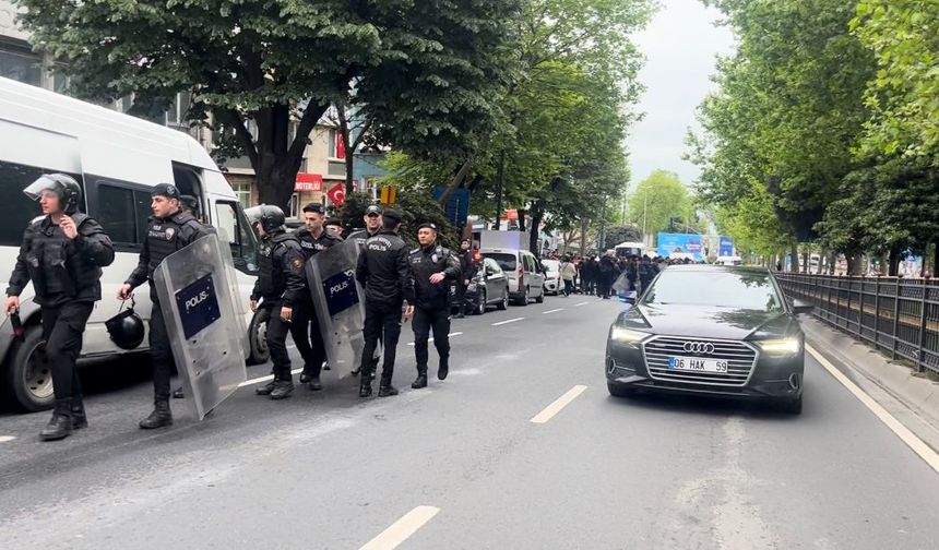 Beşiktaş'taki gruba polis müdahalesi