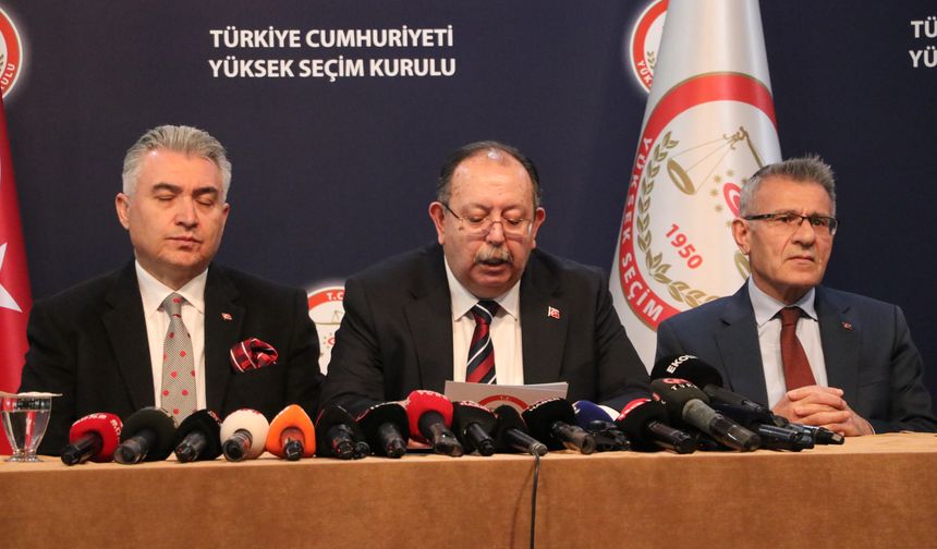 YSK Başkanı Yener, kesin seçim sonuçlarını açıkladı
