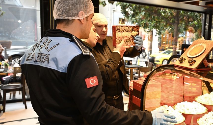 Şişli’de lokanta, kafe ve pastanelere gıda denetimi yapıldı