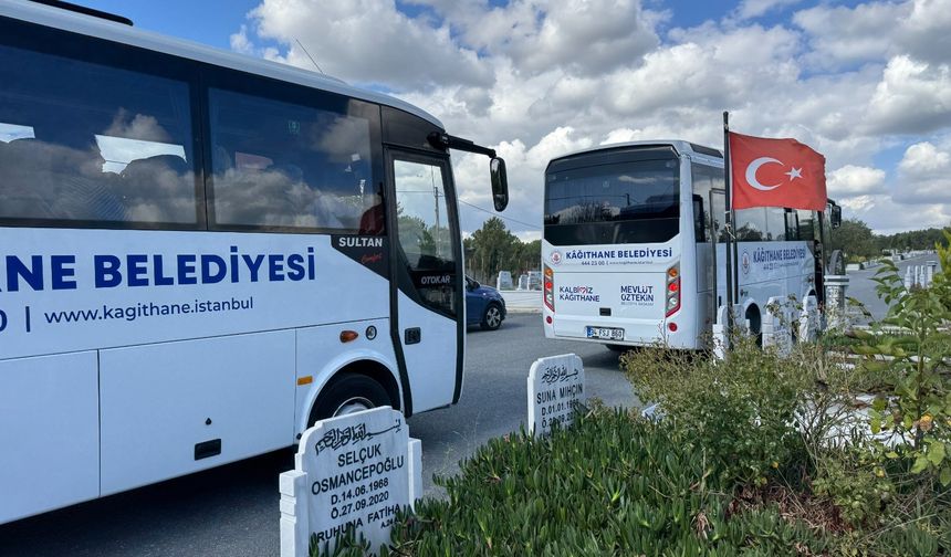 Kağıthane Belediyesi mezarlık ziyaretlerini kolaylaştırıyor