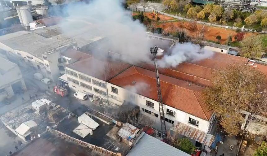 Bakırköy'de tekstil fabrikasında yangın