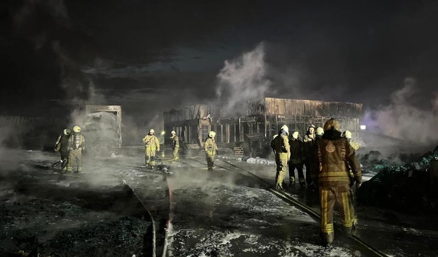 Büyükçekmece'deki büyük yangın söndürüldü