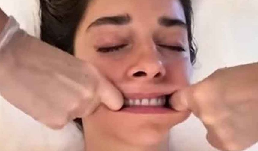 Elvin Levinler ağzının içine masaj yaptırdığı anları paylaştı!