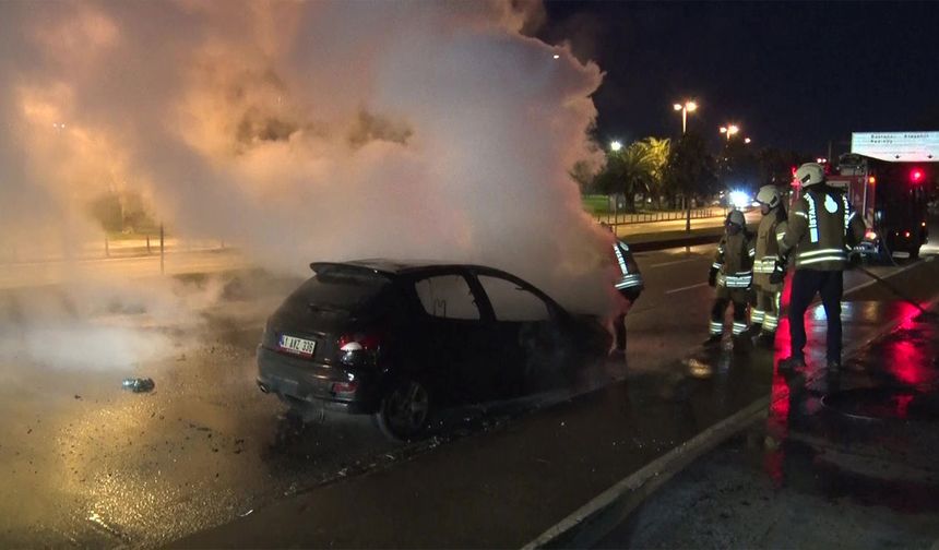 Maltepe’de trafikte korku dolu anlar