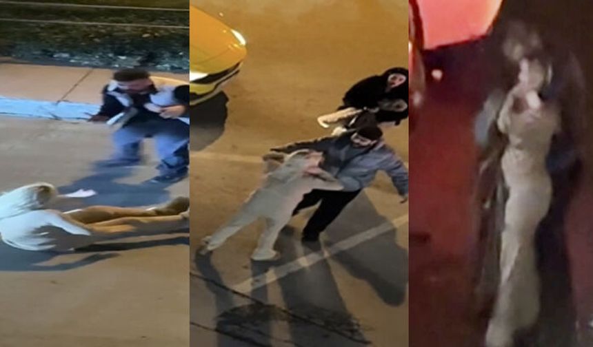 Şişli'de genç kadın kendini yere attı, direği yumrukladı: 11 yıl seni bekleyemem!