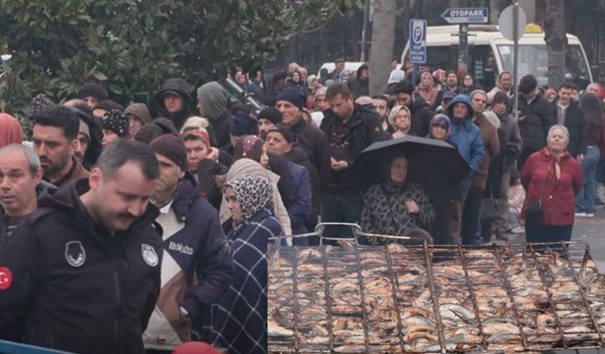 Bahçelievler'de 5 ton hamsi dağıtıldı