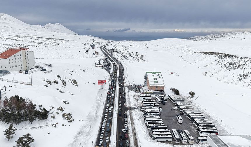 Erciyes’te hafta sonu yoğun ilgi