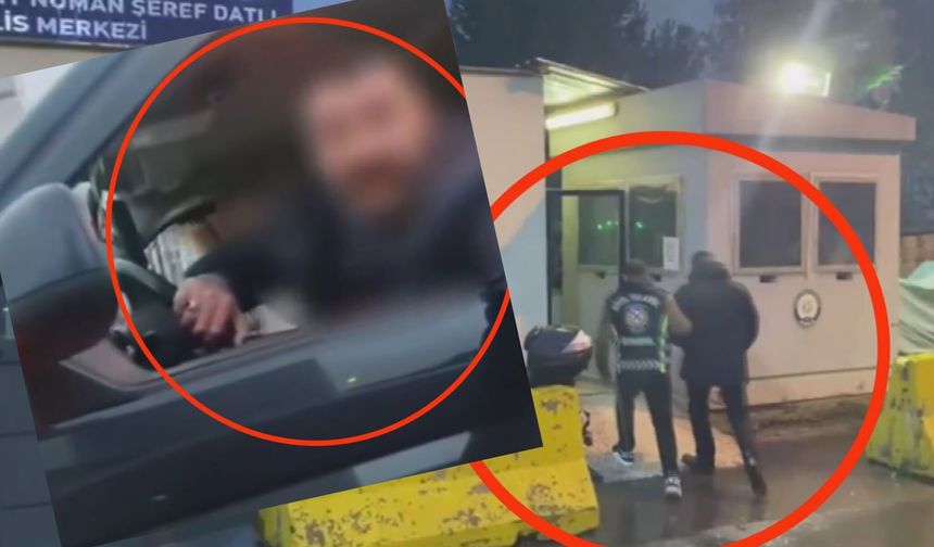 Aracın önünü kesip terör estirdi