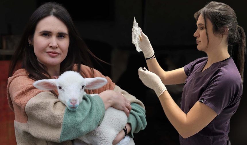 O hem hemşire hem çiftçi! İnsanla hayvana şifa dağıtıyor