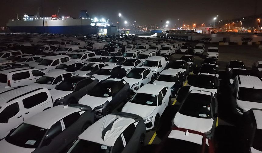 2026 model araçlar limana indirildi