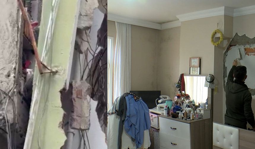 Küçükçekmece’de yıkım sırasında hasar!