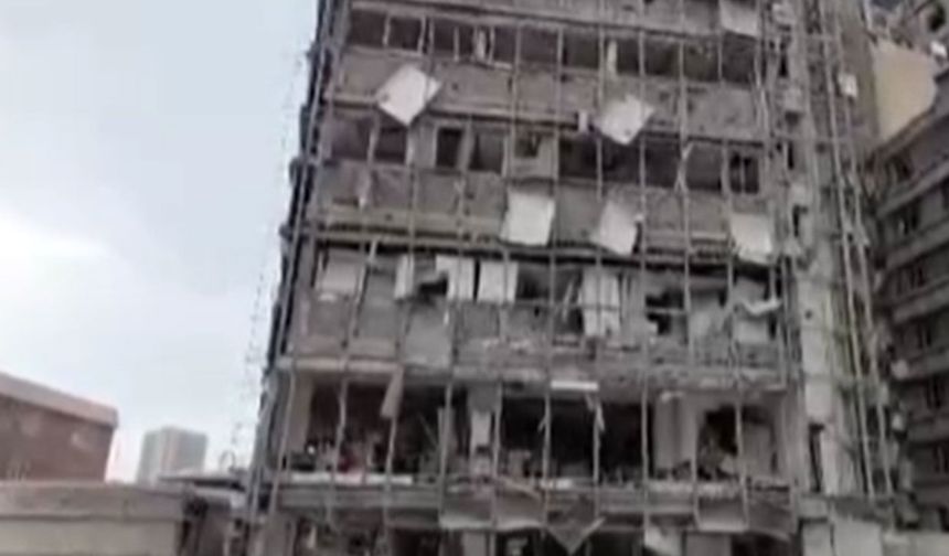 İran'da vurulan Gandi Hastanesi görüntülendi