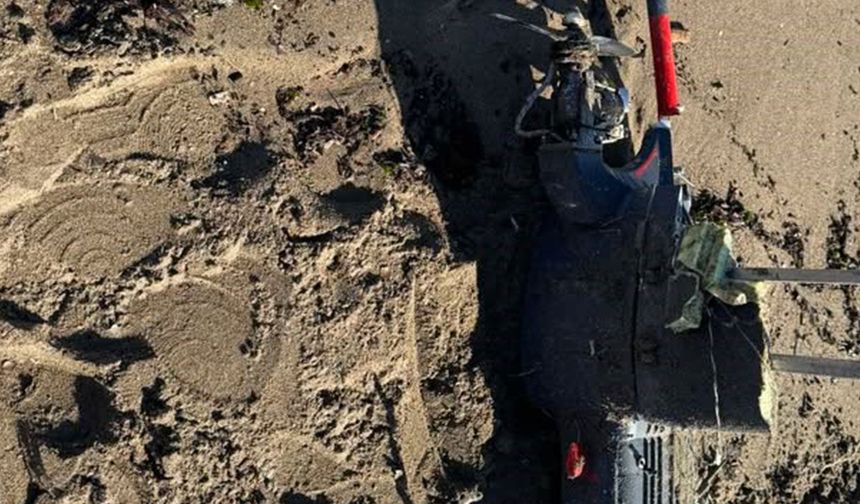 Halk plajında İHA alarmı