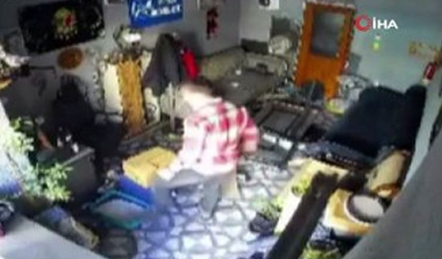 Beylikdüzü’nde emlakçı dükkanında şok olay