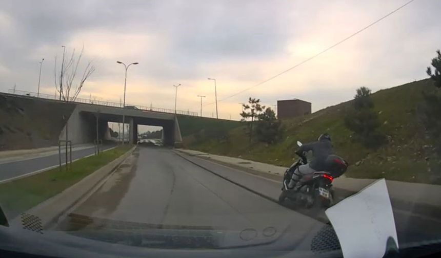 Başakşehir’de yol çalışması kazaya yol açtı