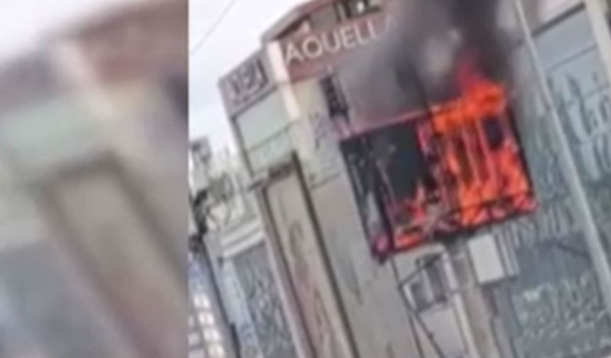 Küçükçekmece’de baz istasyonunda yangın