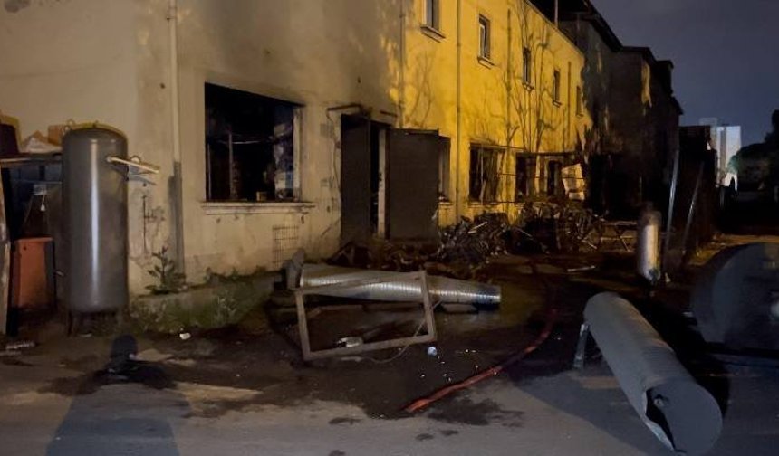 Metal fabrikasında sanayi tipi tüp patladı