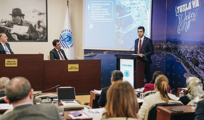 Tuzla Belediyesi 2025 yılı faaliyet raporu oy çokluğuyla kabul edildi
