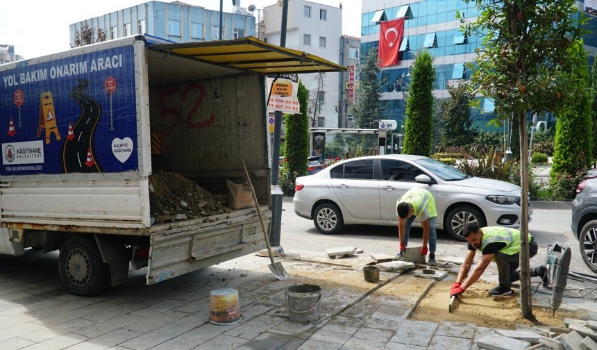 Kağıthane'de fen işleri çalışmalarıyla altyapı ve üst yapı güçlendirildi