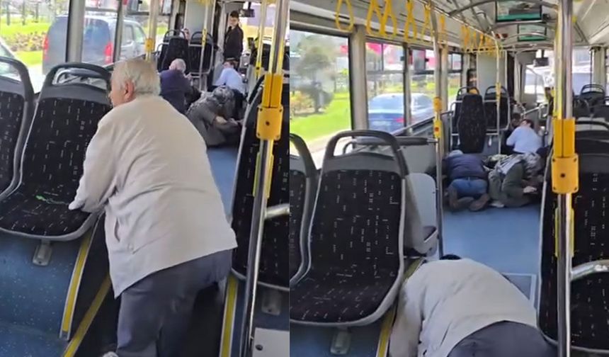 Kurşun isabet eden İETT otobüsünde büyük panik