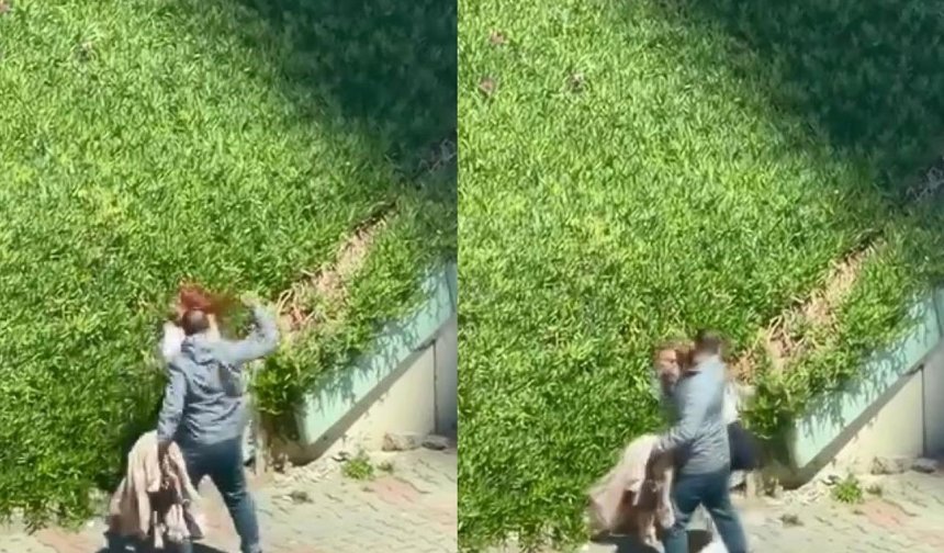 Maltepe’de kadına sokak ortasında şiddet